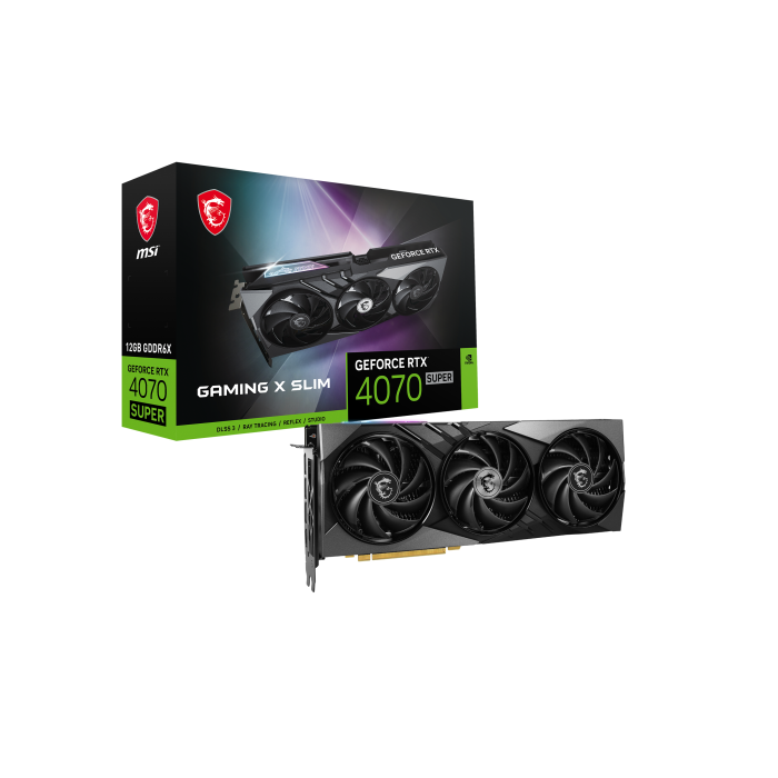 MSI GAMING GeForce RTX 4070 SUPER 12G X SLIM NVIDIA 12 GB GDDR6X 9