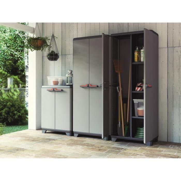 KETER | MUEBLE BAJO STILO, Gris / Negro / Rojo, 68 x 39 x 90 cm 1 KETER | MUEBLE BAJO STILO, Gris / Negro / Rojo, 68 x 39 x 90 cm 1