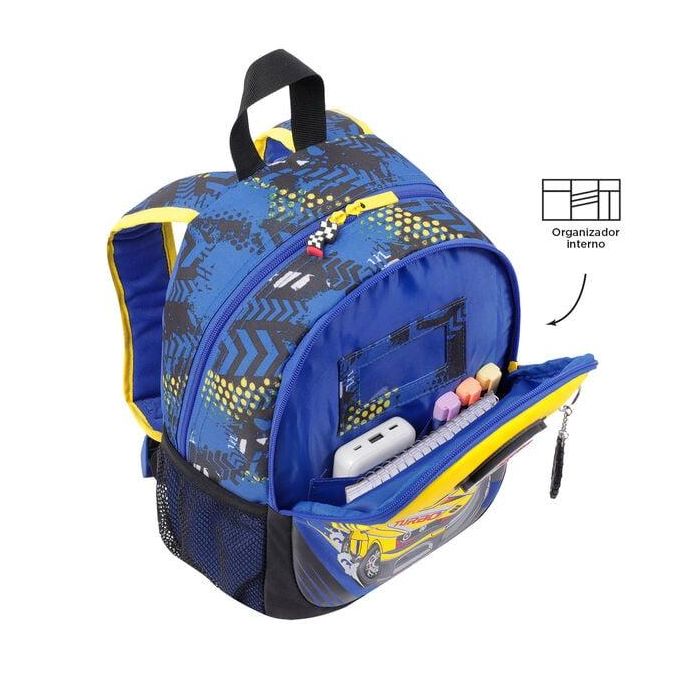 Totto Mochila Escolar Pequeña Coches de Carreras MJ04VLC001-2310-6J7S Azul 31x23x10 cm 5 Totto Mochila Escolar Pequeña Coches de Carreras MJ04VLC001-2310-6J7S Azul 31x23x10 cm 5