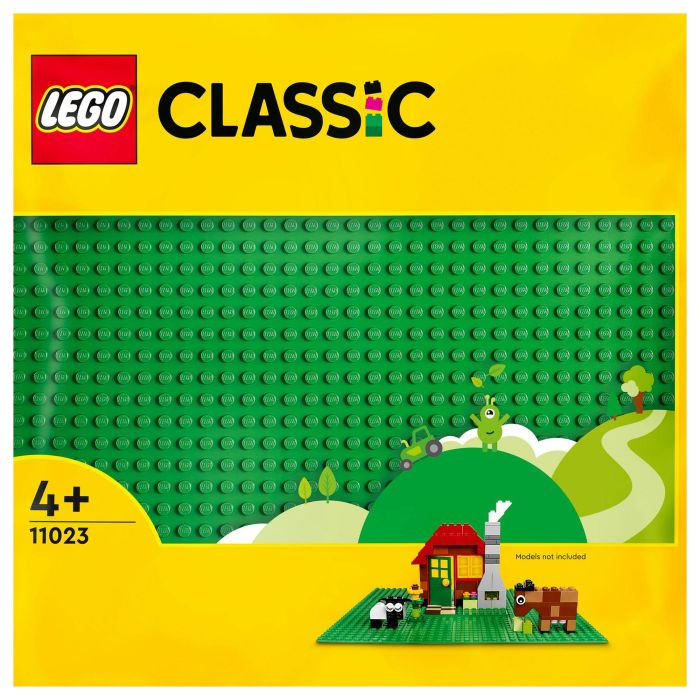 LEGO Classic Base Verde, Juego Construcción, 4+ Años, 1 Pieza, Plástico, Multicolor