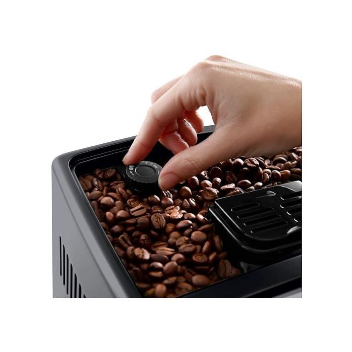 De'Longhi Máquina de Café Automática Dinamica Plus ECAM370.70.B, 19 Bar, Molinillo Integrado, Espumador de Leche, Negro, 1450W