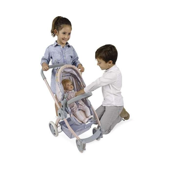 Coche de muñeca 3x1 plegable coco con mochila para muñecas de hasta 48 cm 41x62x70 cm 1 Coche de muñeca 3x1 plegable coco con mochila para muñecas de hasta 48 cm 41x62x70 cm 1