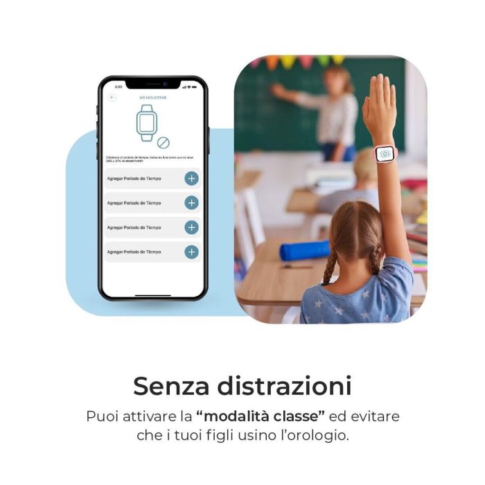 Smartwatch SaveFamily Azul 40 mm Negro