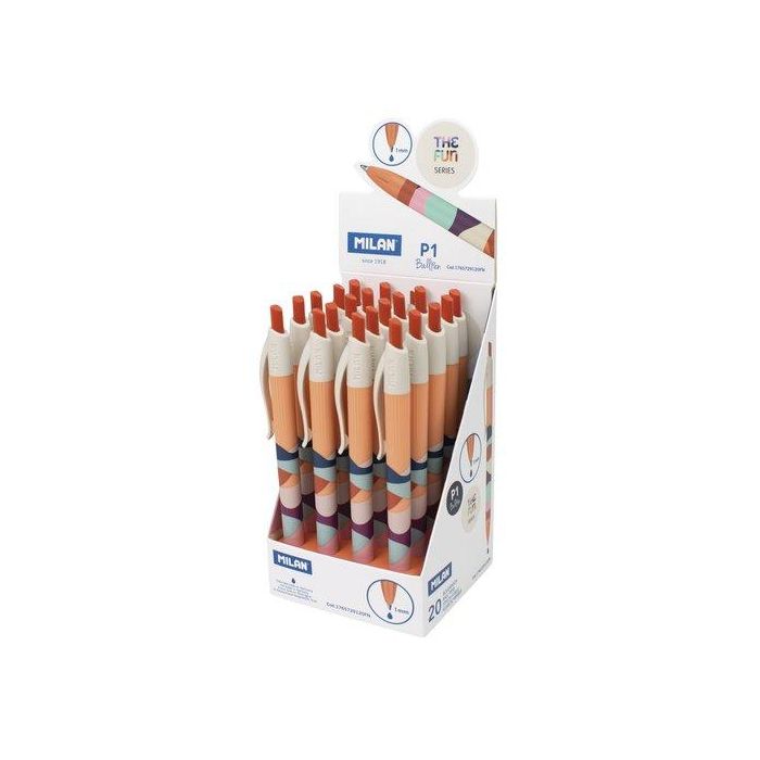 Boligrafo Milan Retractil P1 The Sun Expositor De 20 Unidades