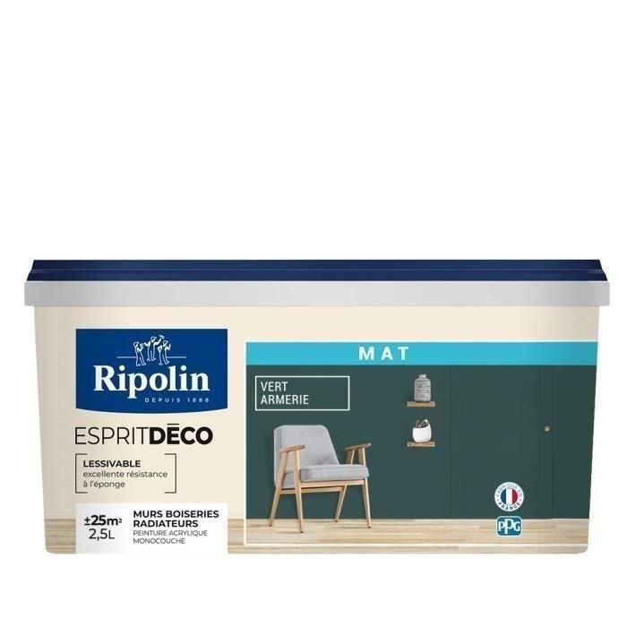 Ripolin AUC3174269078708 Pintura mate ultra cubriente Verde militar Ripolin AUC3174269078708 Pintura mate ultra cubriente Verde militar