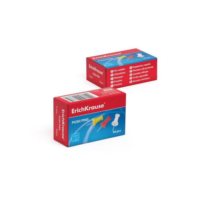 Caja 50 Pinchos de Colores ERICH KRAUSE 24877 2 Caja 50 Pinchos de Colores ERICH KRAUSE 24877 2