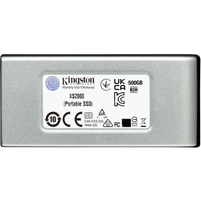 Kingston XS2000 SSD 2000 GB USB Tipo C 3.2 Gen 2 2000 MB/s Negro, Plata SXS2000/2000G 1 Kingston XS2000 SSD 2000 GB USB Tipo C 3.2 Gen 2 2000 MB/s Negro, Plata SXS2000/2000G 1