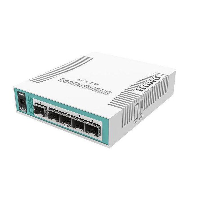MikroTik 5 x SFP, 400 MHz, 128 MB, 11W, PoE in, White MikroTik 5 x SFP, 400 MHz, 128 MB, 11W, PoE in, White