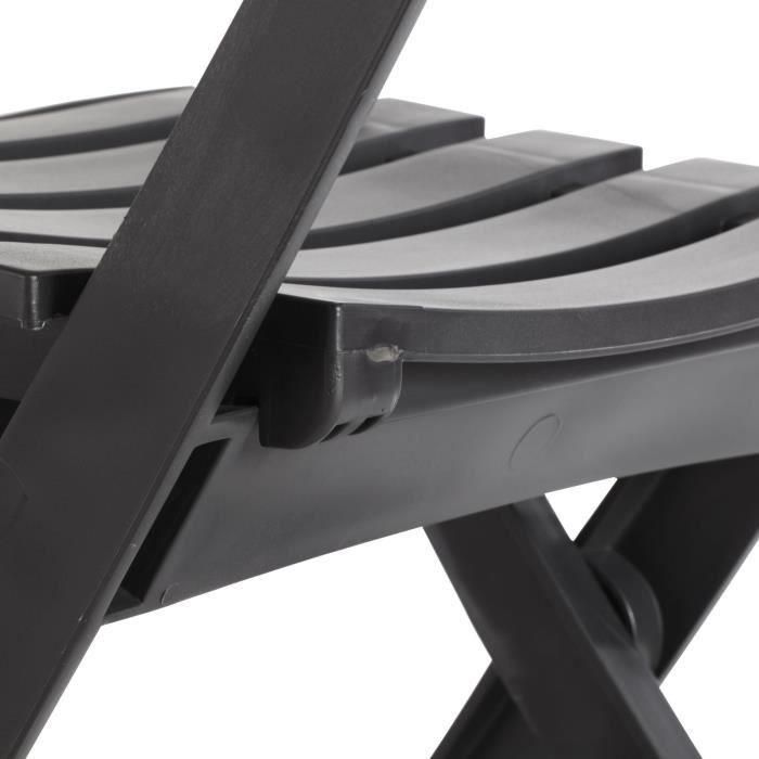Silla plegable Miami - Antracita 3