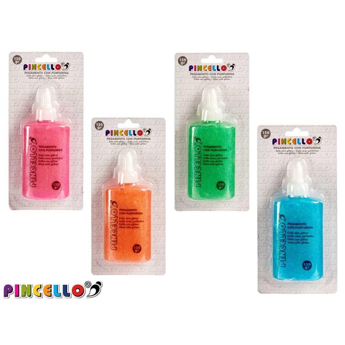 Cola Purpurina 4Col Claros Pincello 3X14CM (24 Unidades) 2 Cola Purpurina 4Col Claros Pincello 3X14CM (24 Unidades) 2