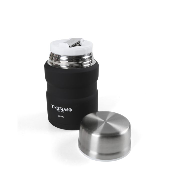 Thermosport Termo Comida Acero Negro 500 ml (9 cm x 15.5 cm x 9 cm) (6 Unidades) Thermosport Termo Comida Acero Negro 500 ml (9 cm x 15.5 cm x 9 cm) (6 Unidades)