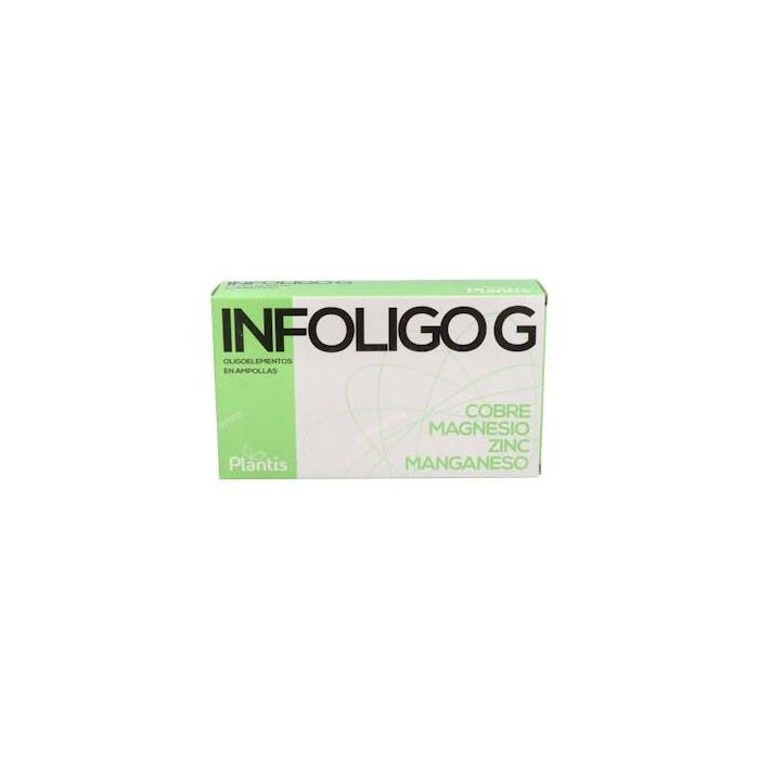 ARTESANIA Infoligo G Oligoelementos Cobre, Magnesio, Manganeso, Zinc 20 Ampollas