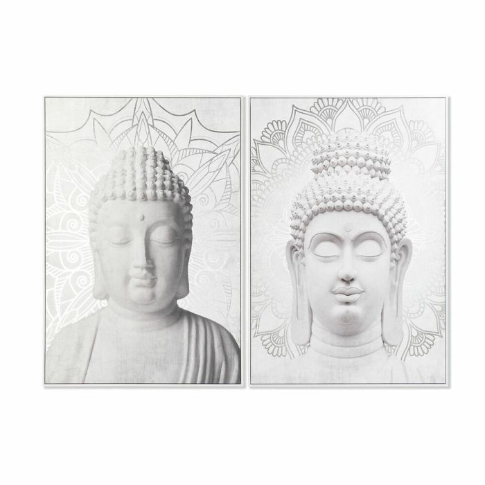 Cuadro Oriental DKD Home Decor Blanco Plateado 4.5 x 122.5 x 82.5 cm (2 Unidades) Cuadro Oriental DKD Home Decor Blanco Plateado 4.5 x 122.5 x 82.5 cm (2 Unidades)