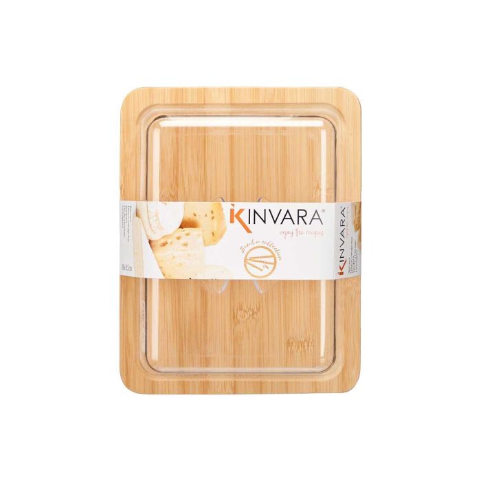Quesera Rectangular de Bambú Kinvara 26x7.3x20 cm - Madera (12 Unidades) 2 Quesera Rectangular de Bambú Kinvara 26x7.3x20 cm - Madera (12 Unidades) 2