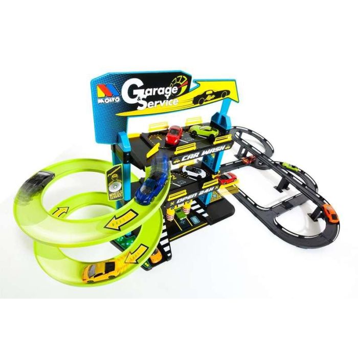 Parking 3 plantas mas pistas con 5 coches 59x55x33 cm 6 Parking 3 plantas mas pistas con 5 coches 59x55x33 cm 6