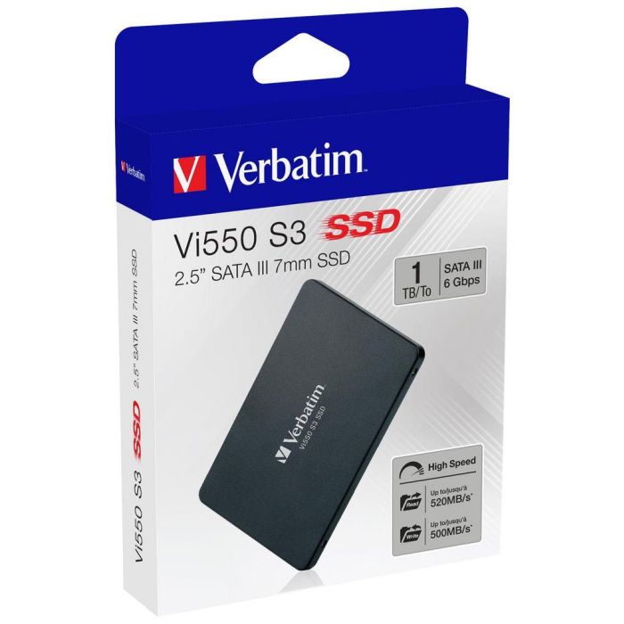 Verbatim 2.5", SATA III, 7mm, 560 MB/s, 1TB 0 Verbatim 2.5", SATA III, 7mm, 560 MB/s, 1TB 0