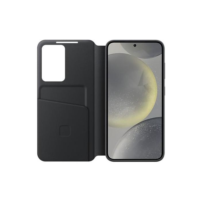 Samsung Smart View Wallet Case para Galaxy S24, Funda Cartera con bolsillo para tarjetas, resistente a rayones, Negro 2