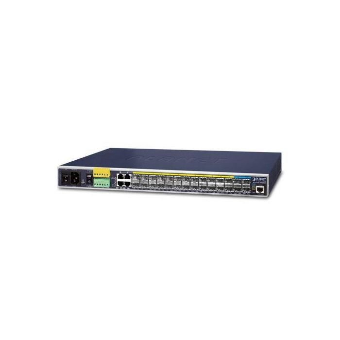 Planet Switch industrial 14 puertos SFP 100/1G con 4 puertos TP compartidos + 10 SFP 1G/2.5G + 4 SFP 10G gestionable L3 Planet Switch industrial 14 puertos SFP 100/1G con 4 puertos TP compartidos + 10 SFP 1G/2.5G + 4 SFP 10G gestionable L3