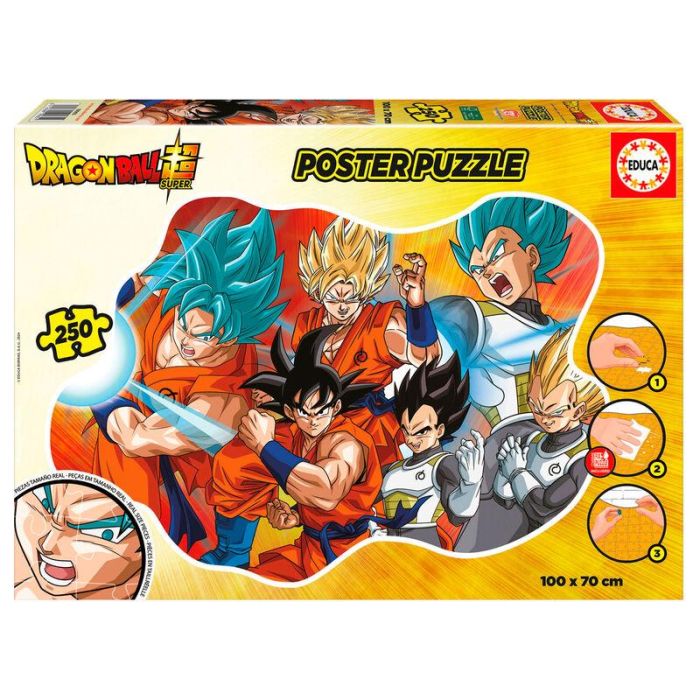 Educa 19965 Puzzle Dragon Ball 250 Piezas, 100x70 cm con Pegamento FIX PUZZLE, Licencia Oficial +8 años 0 Educa 19965 Puzzle Dragon Ball 250 Piezas, 100x70 cm con Pegamento FIX PUZZLE, Licencia Oficial +8 años 0