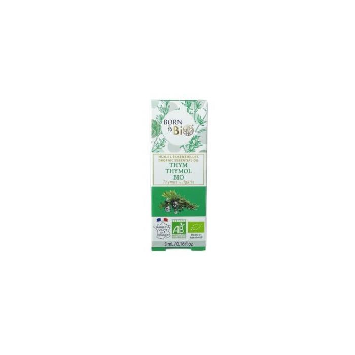BORN TO BIO Aceite Esencial de Tomillo Orgánico 5ml