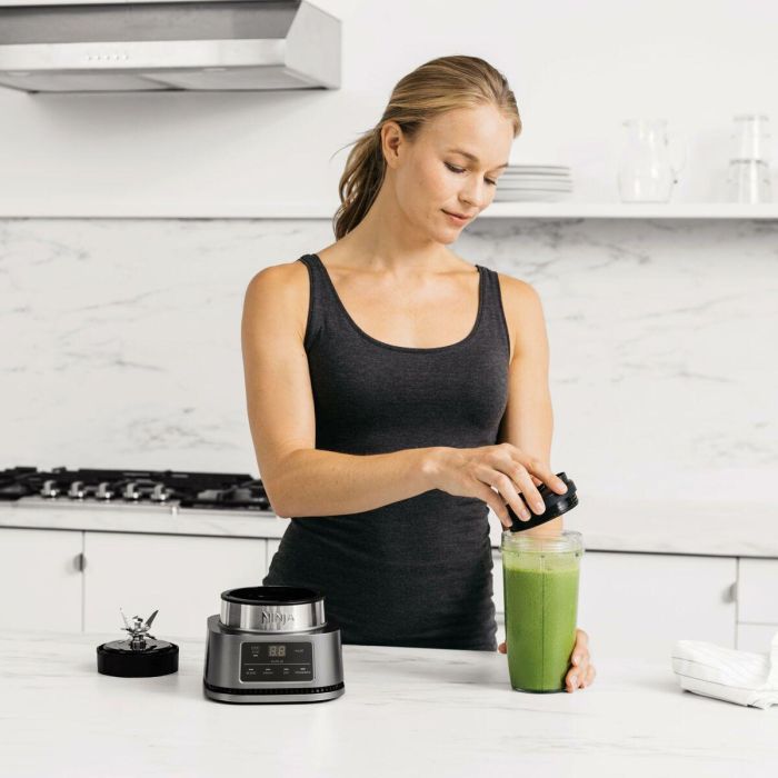Ninja CB100EU Batidora de Vaso Foodi Standmixer 0.7L con Función de Impulso y Picahielos 1100W Negro/Acero Inoxidable 15 Ninja CB100EU Batidora de Vaso Foodi Standmixer 0.7L con Función de Impulso y Picahielos 1100W Negro/Acero Inoxidable 15