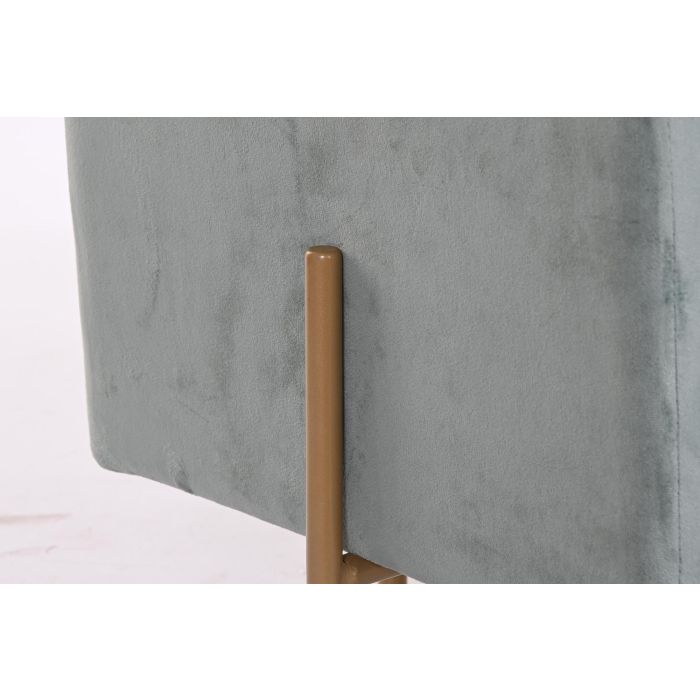 DKD Home Decor Reposapies Verde con Tapa de Poliéster y Metal 45x45x45 cm 3 DKD Home Decor Reposapies Verde con Tapa de Poliéster y Metal 45x45x45 cm 3