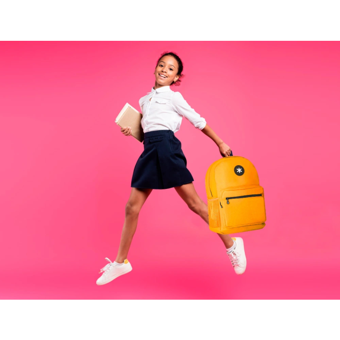 Antartik Mochila Mostaza con Bolsillo para Portátil 15,6' y Compartimentos, 320x140x430 mm 10