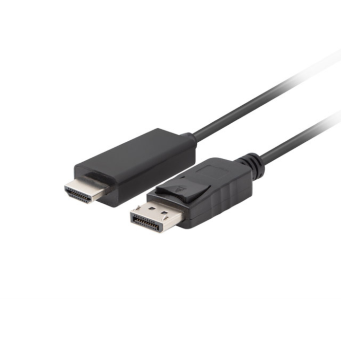 Lanberg CA-DPHD-11CC-0018-BK cambiador de género para cable DisplayPort HDMI Negro Lanberg CA-DPHD-11CC-0018-BK cambiador de género para cable DisplayPort HDMI Negro