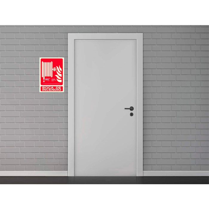 Archivo 2000 Pictograma Boca de Incendio PVC Rojo Luminiscente 210x300 mm 3