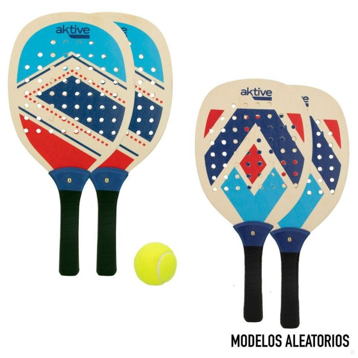 Palas de Playa con Pelota Aktive Azul Rojo (12 Unidades) 1