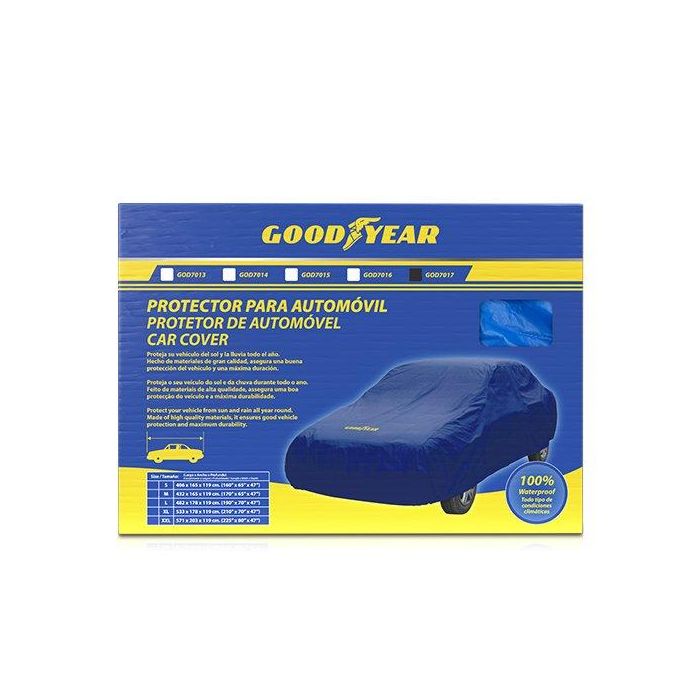 Good Year Funda Cubre Coche Talla XXL GOD7017 Azul, Protección UV, Impermeable 3 Good Year Funda Cubre Coche Talla XXL GOD7017 Azul, Protección UV, Impermeable 3