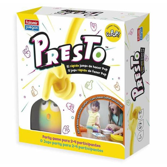 Falomir Juego Presto: Date prisa en hacer Pop a las burbujas! Juego de Mesa, Edad 6+ años, Español/Portugués Falomir Juego Presto: Date prisa en hacer Pop a las burbujas! Juego de Mesa, Edad 6+ años, Español/Portugués