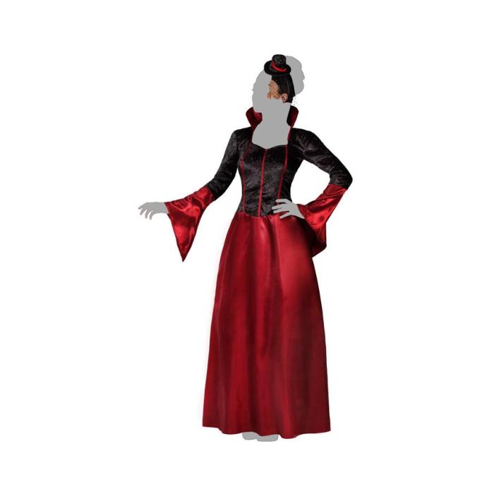 Disfraz Vampiresa Mujer Adulto Rojo Burdeos XL 2 Disfraz Vampiresa Mujer Adulto Rojo Burdeos XL 2