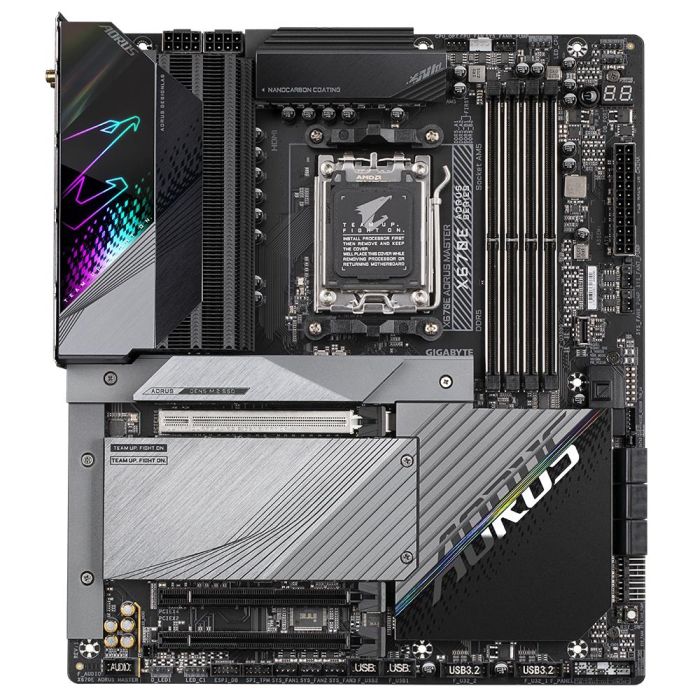 GIGABYTE X670E AORUS MASTER Placa Base ATX para AMD Zócalo AM5, Soporte DDR5 hasta 8000MHz, Wi-Fi 6E y Ethernet 2.5 Gigabit 1 GIGABYTE X670E AORUS MASTER Placa Base ATX para AMD Zócalo AM5, Soporte DDR5 hasta 8000MHz, Wi-Fi 6E y Ethernet 2.5 Gigabit 1