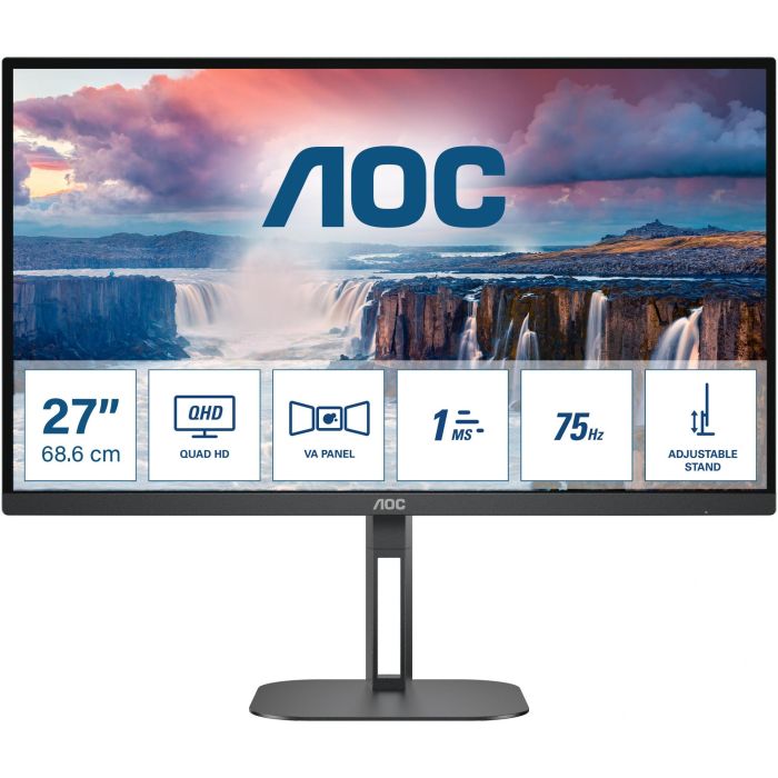 AOC Q27V5N/BK Monitor 27" Quad HD (2560x1440) VA 75Hz Negro