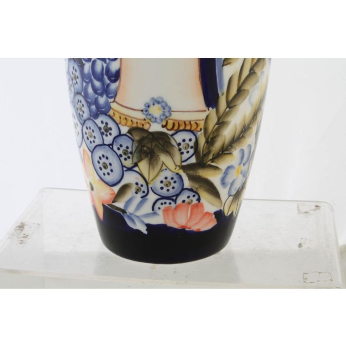 DKD Home Decor Jarrón Margot Porcelana Shabby Multicolor Azul 14 x 39 x 14 cm 2