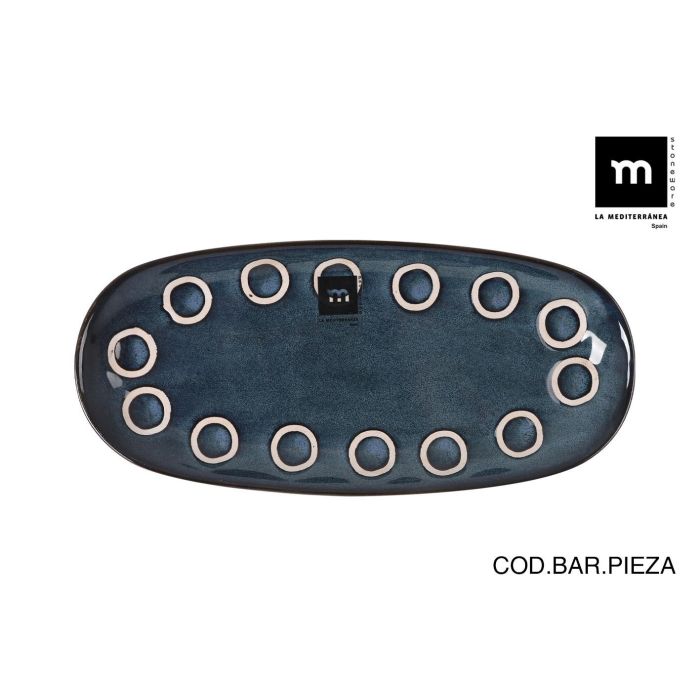 Bandeja Oval Azul Almudena 25x12 cm - Inde (24 Unidades) Bandeja Oval Azul Almudena 25x12 cm - Inde (24 Unidades)
