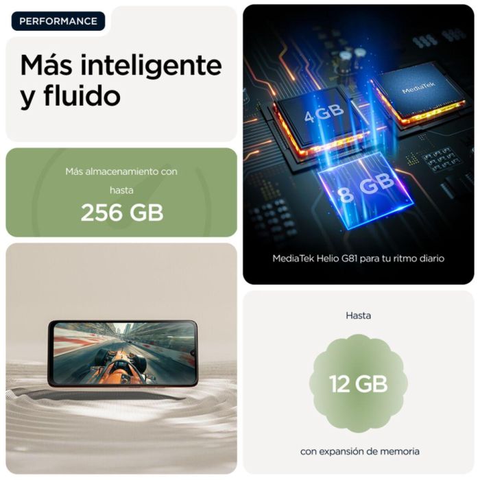 Motorola moto g06 17.5 cm (6.88") 4 GB RAM 256 GB Almacenamiento Verde 14