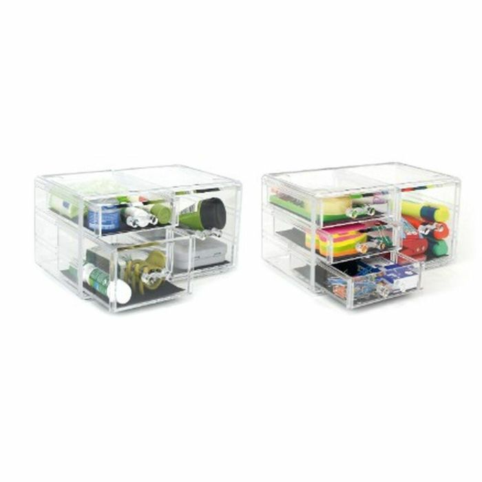 Organizador Multiusos Confortime Plástico Transparente 23,5 x 15,3 x 10,8 cm (6 Unidades) 1