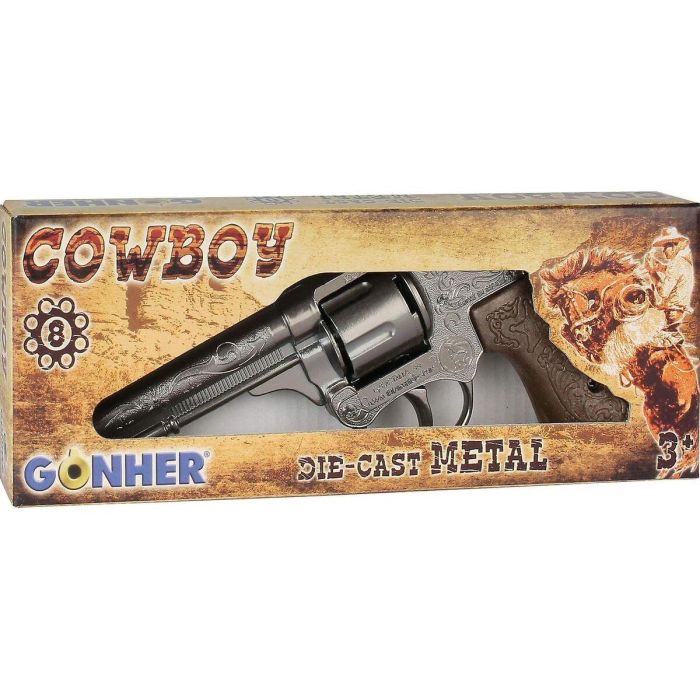 Pistola de Petardos Gonher Plateado Vaquero 1 Pistola de Petardos Gonher Plateado Vaquero 1