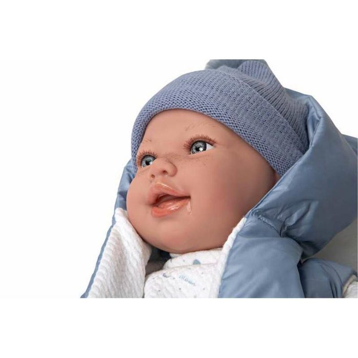 Muñeca elegance 45 cm adi azul c/mochila (muñeco de peso) 3 Muñeca elegance 45 cm adi azul c/mochila (muñeco de peso) 3