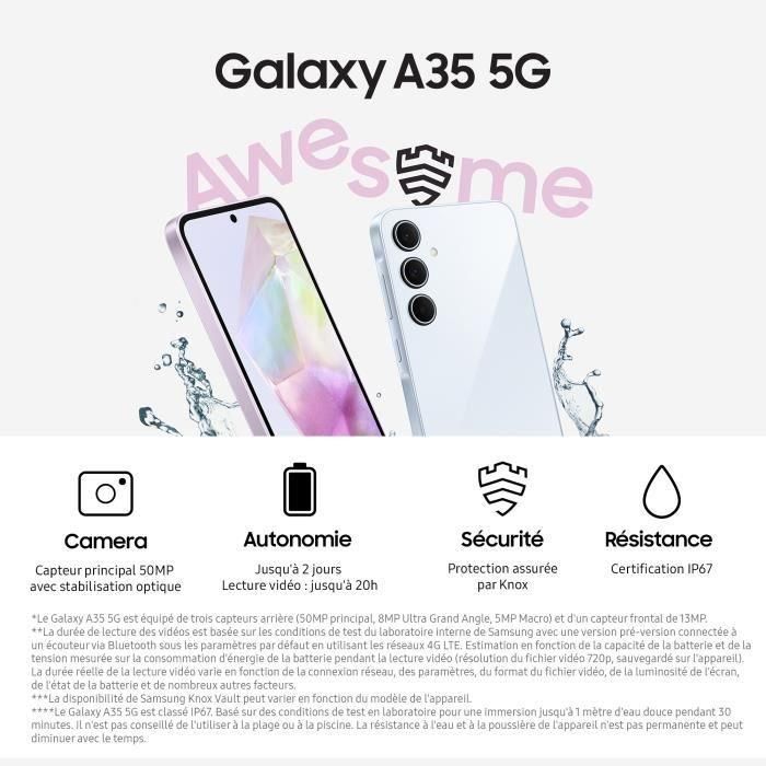 Samsung SAM8806095457604 Smartphone Galaxy A35 5G 128GB Azul 3 Samsung SAM8806095457604 Smartphone Galaxy A35 5G 128GB Azul 3