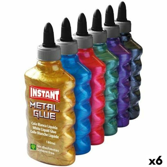 Cola Instantánea INSTANT Metal Glue 180 ml 6 Piezas Multicolor 2