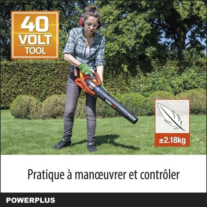 Blower de potencia dual de POWDPG7526 - Sábanas de batería de 40 V, hojas, 200 km/h, sin batería ni cargador 5 Blower de potencia dual de POWDPG7526 - Sábanas de batería de 40 V, hojas, 200 km/h, sin batería ni cargador 5
