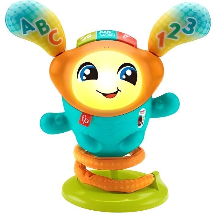 Fisher Price MATHJP88 DJ Robot Bailarín Rebotador, Juguete Interactivo de Estimulación para Bebés de Primera Edad +9 Meses Fisher Price MATHJP88 DJ Robot Bailarín Rebotador, Juguete Interactivo de Estimulación para Bebés de Primera Edad +9 Meses