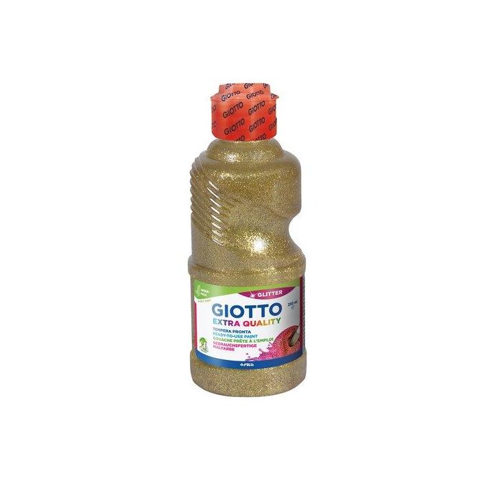 Giotto Témpera Glitter Oro Botella 250 mL