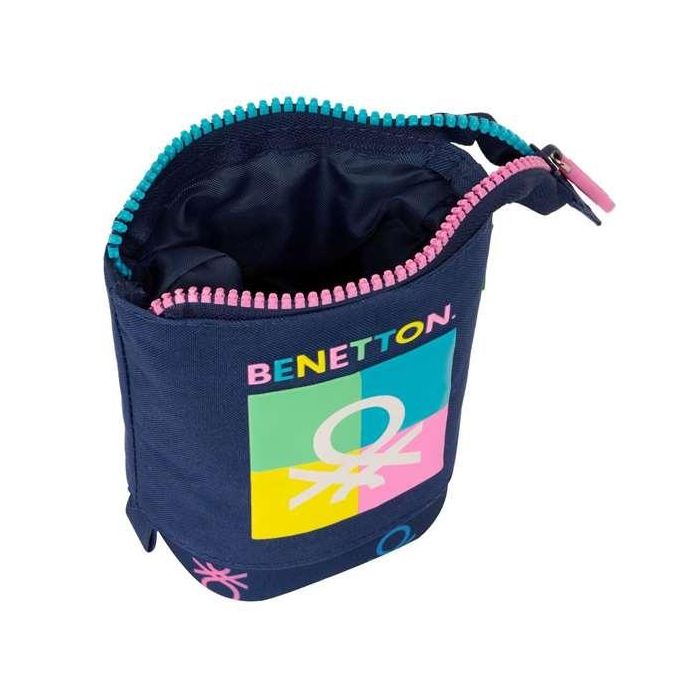 Estuche Cubilete Benetton Cool Azul marino 8 x 19 x 6 cm 4 Estuche Cubilete Benetton Cool Azul marino 8 x 19 x 6 cm 4