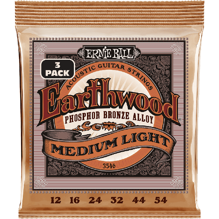 Juego Acústica Earthwood 92/8 Phosphor Bz. Medium Light 12-54 Tripack (3) 0 Juego Acústica Earthwood 92/8 Phosphor Bz. Medium Light 12-54 Tripack (3) 0