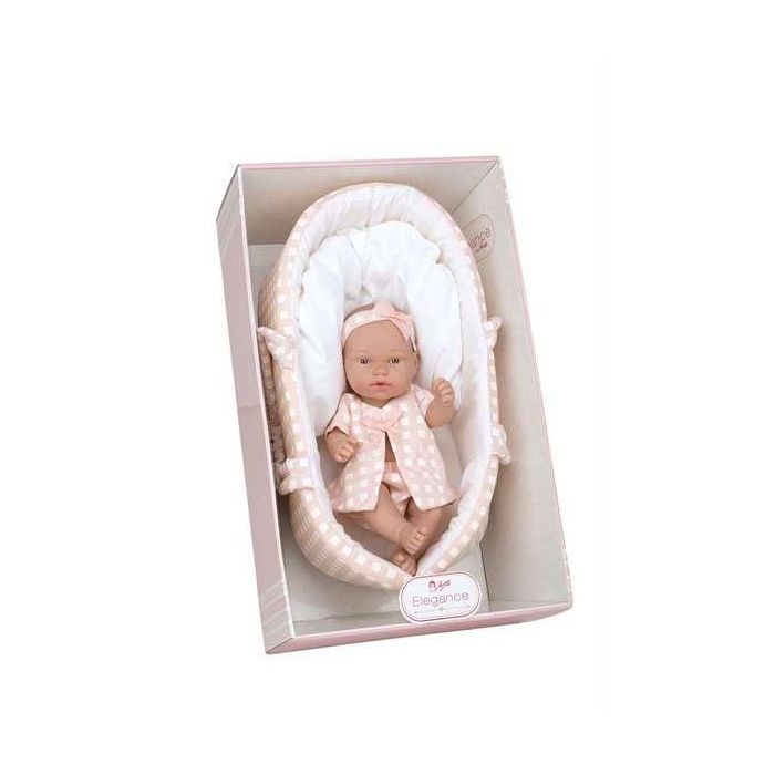 Muñeca elegance 26 cm pillines rosa c/capazo 1