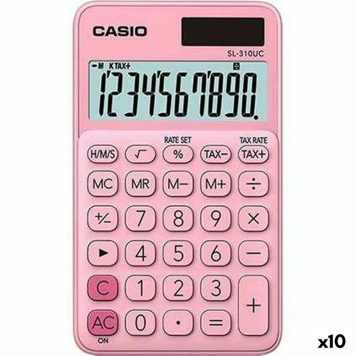Calculadora Casio SL-310UC Rosa (10 Unidades) Calculadora Casio SL-310UC Rosa (10 Unidades)